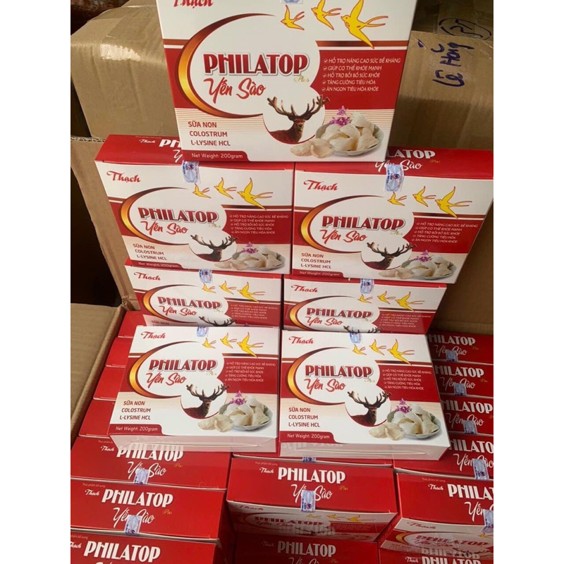 Thạch Philatop yến sào,ăn ngon hộp 10 gói