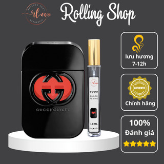 Nước Hoa Nữ Gucci Guilty Black For Woman EDT Chiết 10ml Auth - Nồng nàn, quý phái, quyến rũ, sang trọng - Rolling Shop