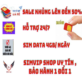 SIM 4G - VINAPHONE - ITELECOM  ( 90gb/tháng + free gọi vina ) GIỐNG SIM VD89 -VD149 - V90
