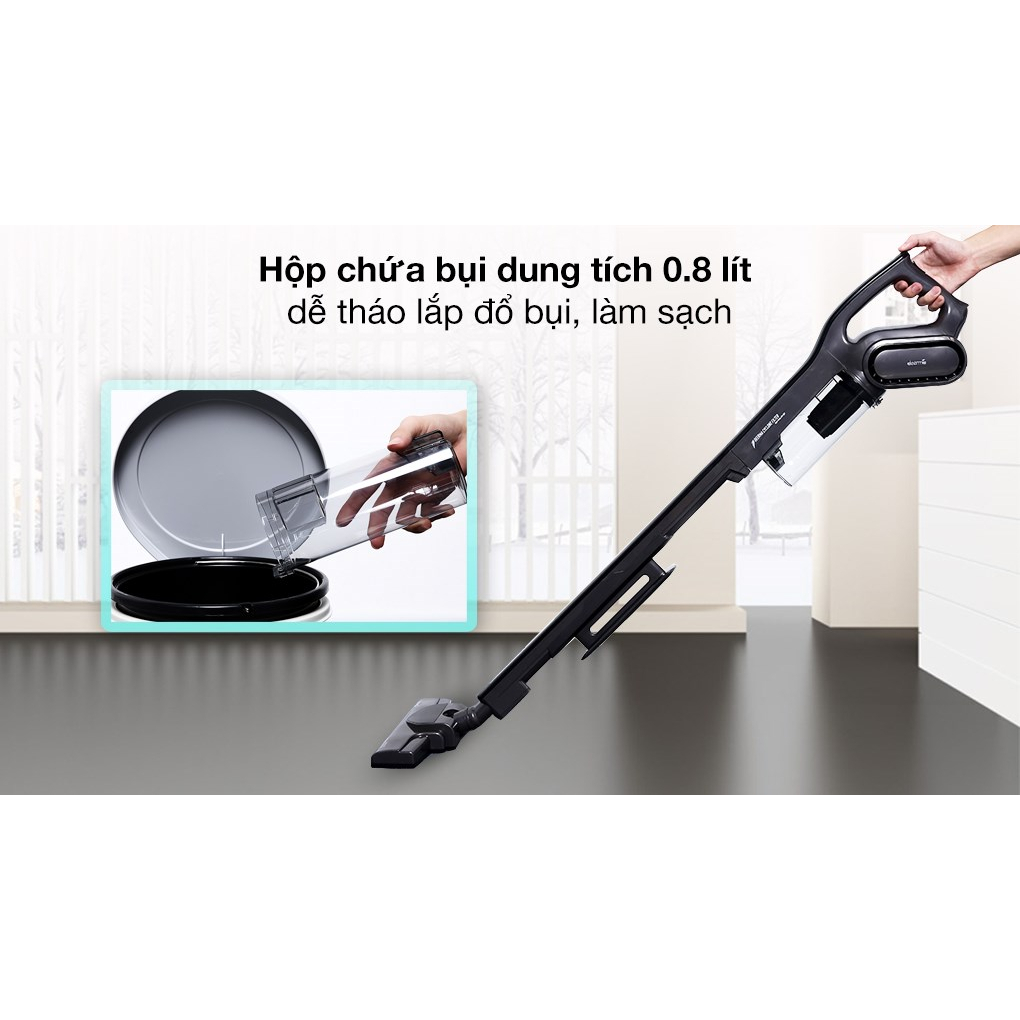 Máy Hút Bụi Cầm Tay DEERMA DX700S, Công suất 600W, Lực hút 15000Pa, Công nghệ lốc xoáy - Pro Cyclone, Bảo hành 24 tháng