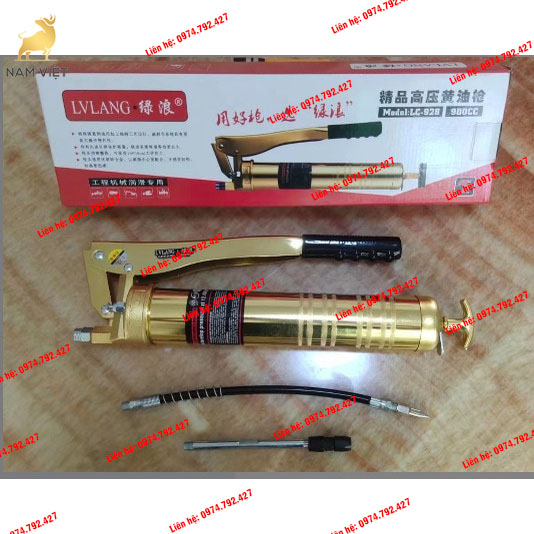 Bơm mỡ bò 2 ty bơm mỡ sâu bơm mỡ nhồi 900cc bơm mỡ bò bằng tay, bơm mỡ xe tái bơm mỡ máy xúc máy công trình