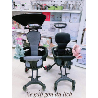 Xe đẩy du lich gấp gọn 2023