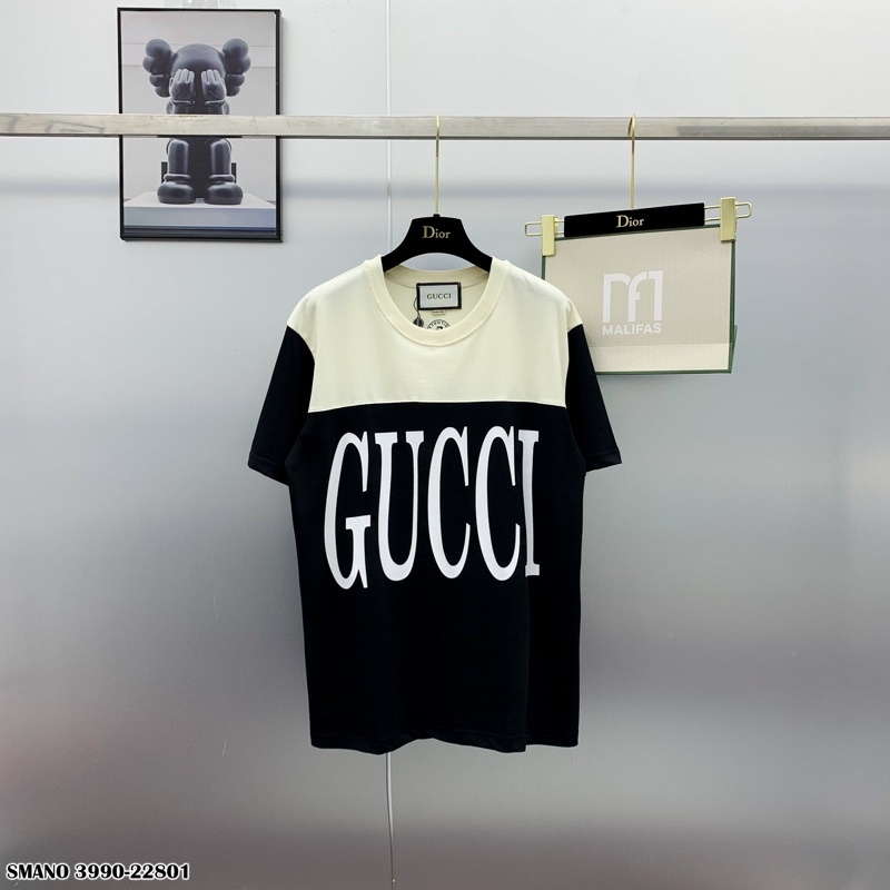 Áo Gucci phối màu nam nữ cao cấp chất cotton co giãn phong cách thời trang trẻ chào hè 2023 | BigBuy360 - bigbuy360.vn