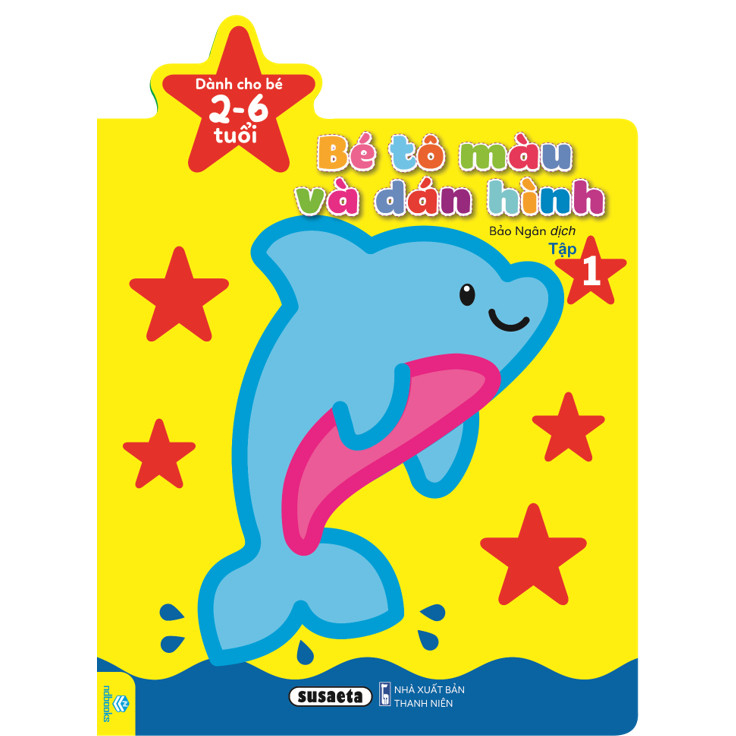 Sách - Bộ 4 cuốn Bé Tô Màu Và Dán Hình (Dành cho bé 2-6 tuổi) - ndbooks