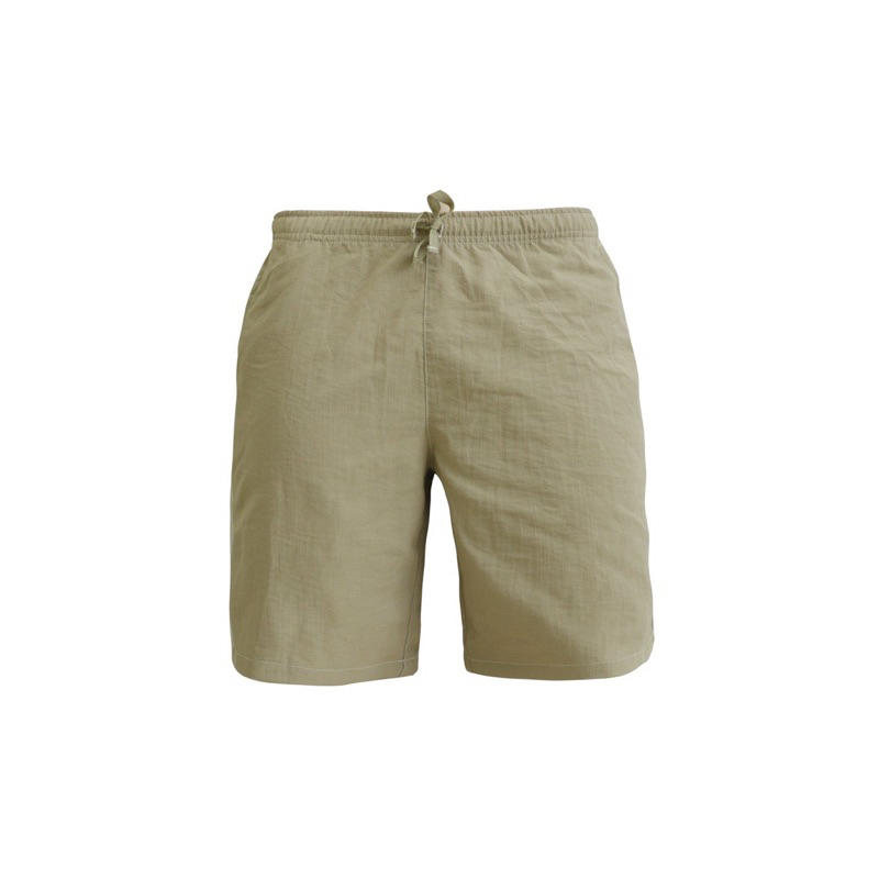 Quần short nam, quần đùi nam vải đũi lưng thun Hometex