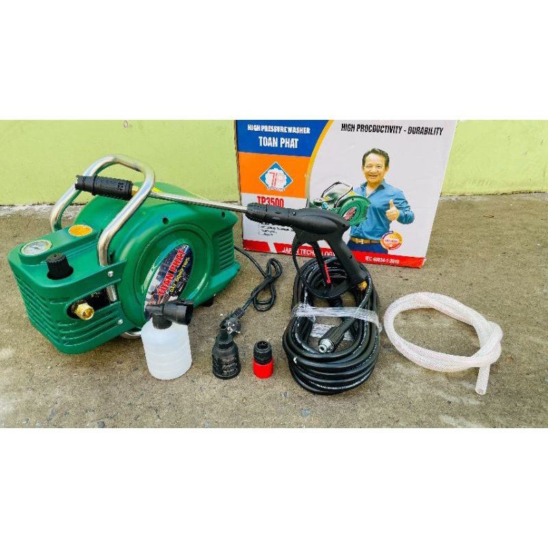 Máy rửa xe toàn phát 3500w chỉnh áp, made in việt nam