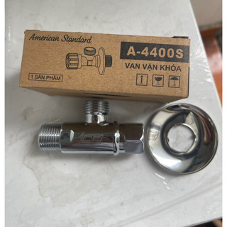 Chia & khóa nước, tê bồn cầu AMERICAN A-4 chính hãng 2 ren ngoài dẫn nguồn nước chia 1 hướng dây cấp nước