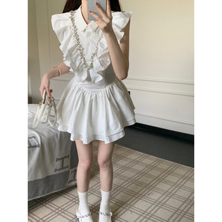 Váy đính đá viền bèo
