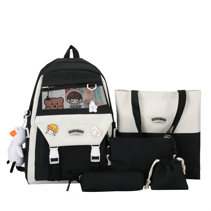 Balo Thời Trang - Set 4 Món Khóa Phối Lưới