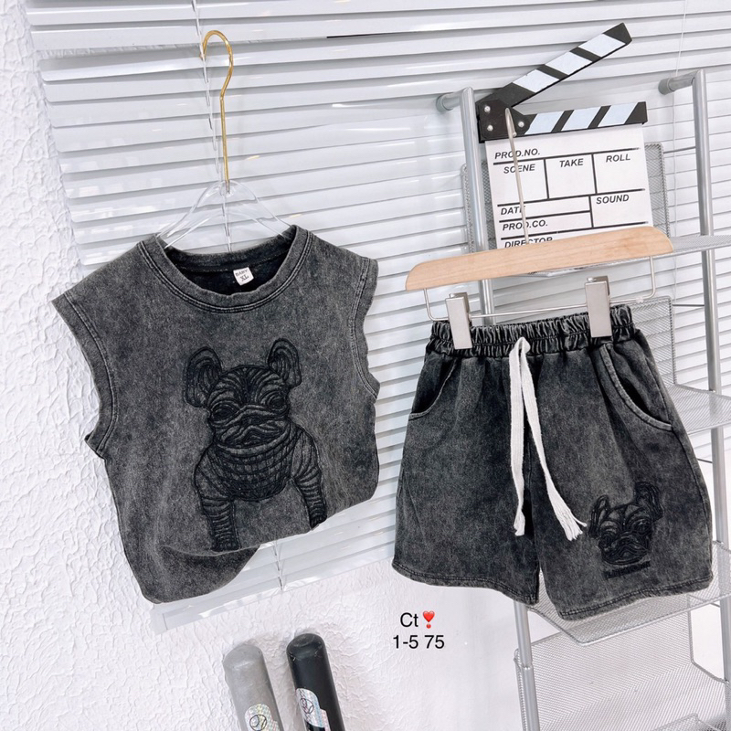 Bộ chó sát nách cho bé trai 8-18kg