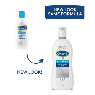 Sữa Tắm Cetaphil Pro Ad Derma Wash Dành Cho Da Khô Cơ Địa 295ml