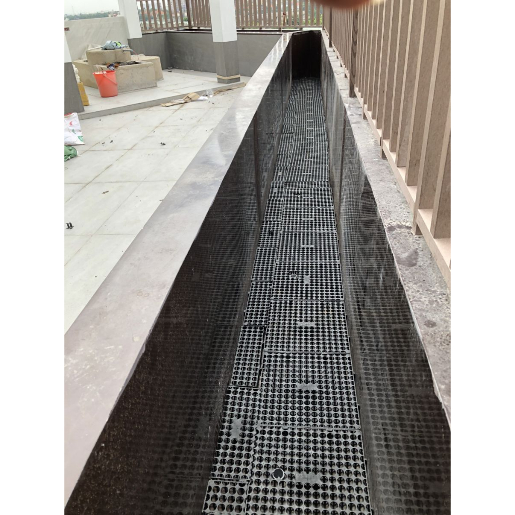 Vỉ thoát nước sân vườn Quang Anh, Tấm thoát nước vườn trên mái,sân vườn