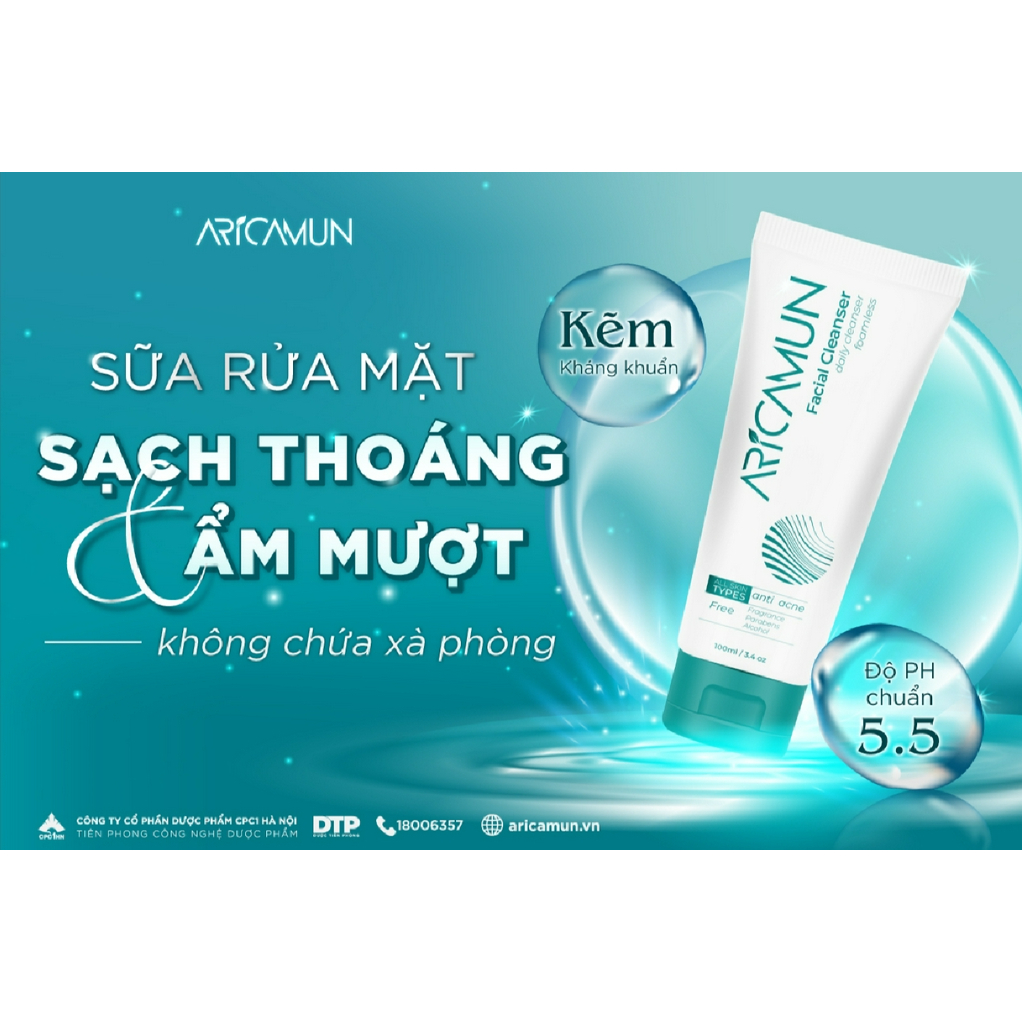 Sữa rửa mặt ARICAMUN Facial Cleaser 100ml