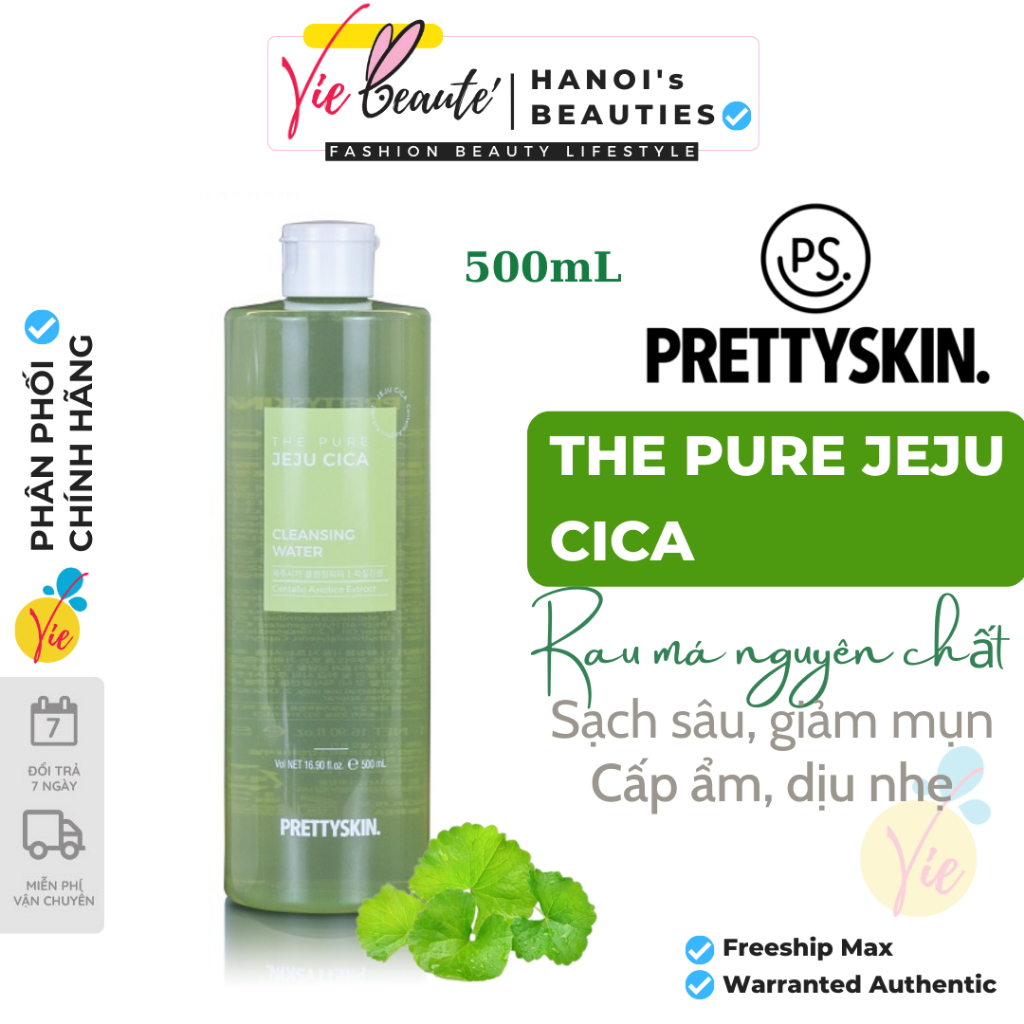 Nước tẩy trang Pretty Skin Cleansing Water 500ml