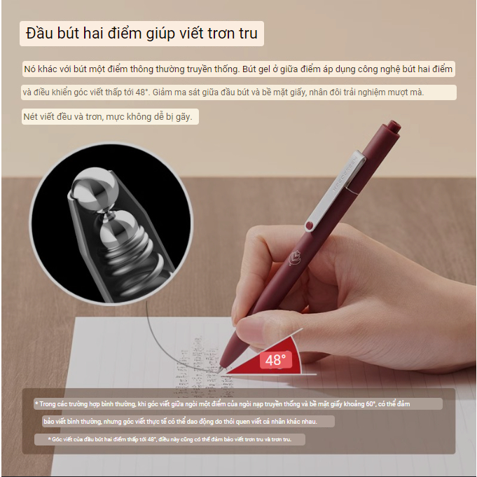 Bộ 3 bút gel Kaco Midot Cafe mực đen ngòi 0,5mm