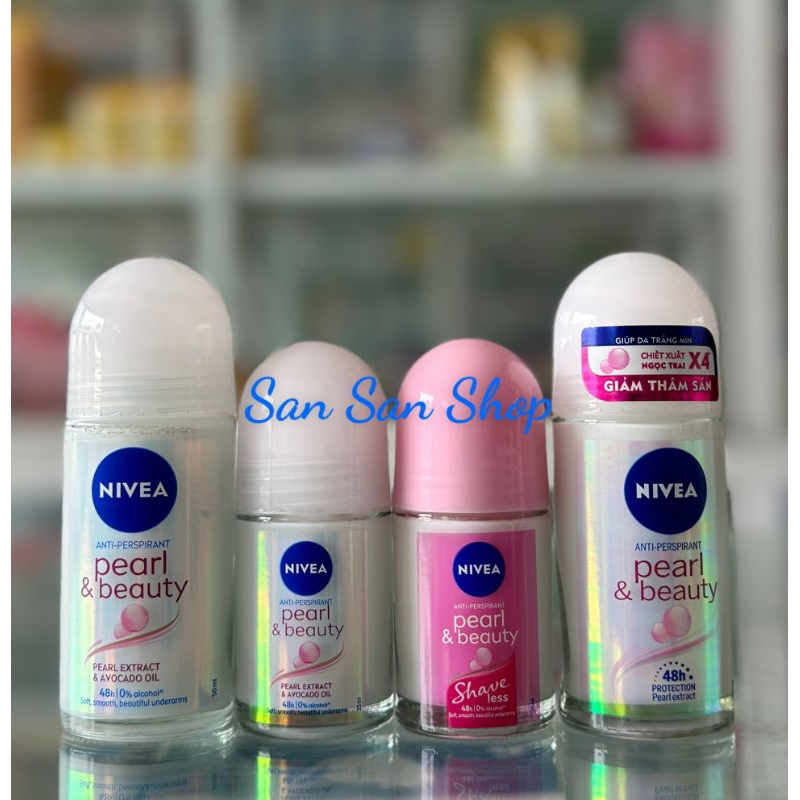 Lăn khử mùi khô thoáng nivea ngọc trai ,ngăn mùi đến 48h (25ml-50ml)