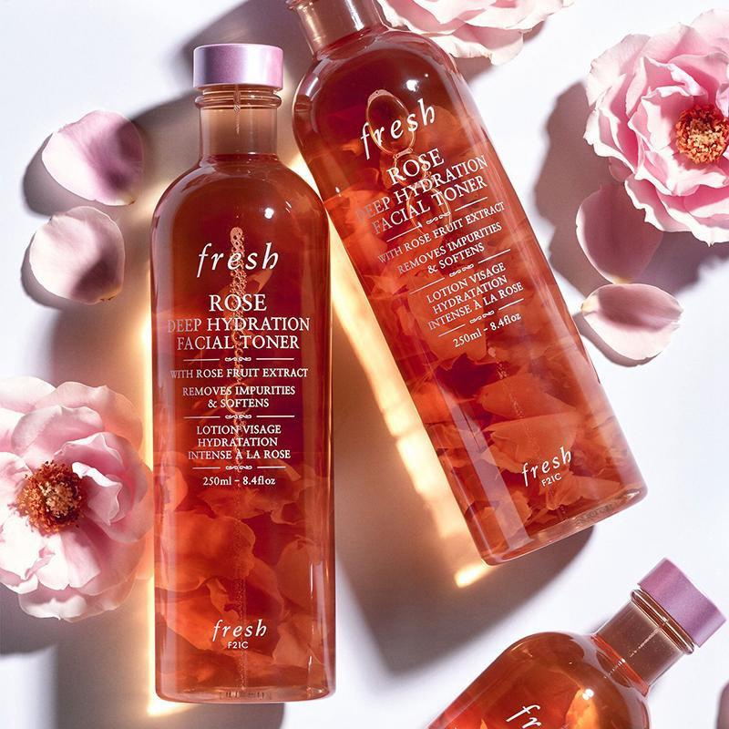 Nước Cân Bằng Da Cấp Ẩm Chuyên Sâu Fresh Rose Deep Hydration Facial Toner 100ml 250ml