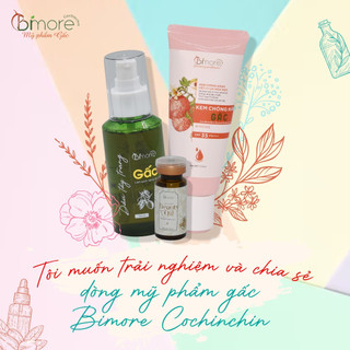 Dầu tẩy trang Gấc Bimore_Chai 120ml
