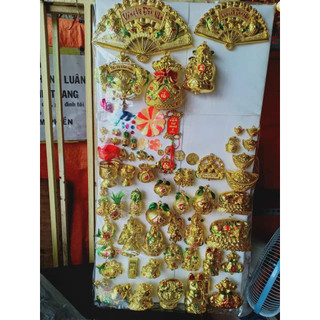 Thỏi vàng, phật bà, quạt, thần tài, cá chép...làm oản, trang trí tết