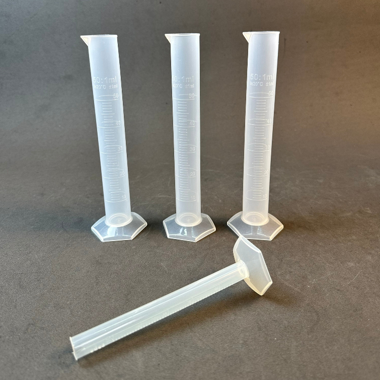 Ống Đong Nhựa LAB HA NOI Chia Vạch Trắng 10ml, 25ml, 50ml, 100ml, 250ml, 500ml, 1000ml