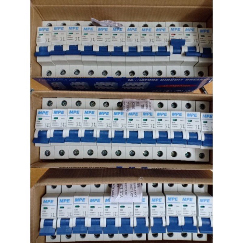 Cầu dao điện 1 tép, cb tép đơn, 1 pha MPE