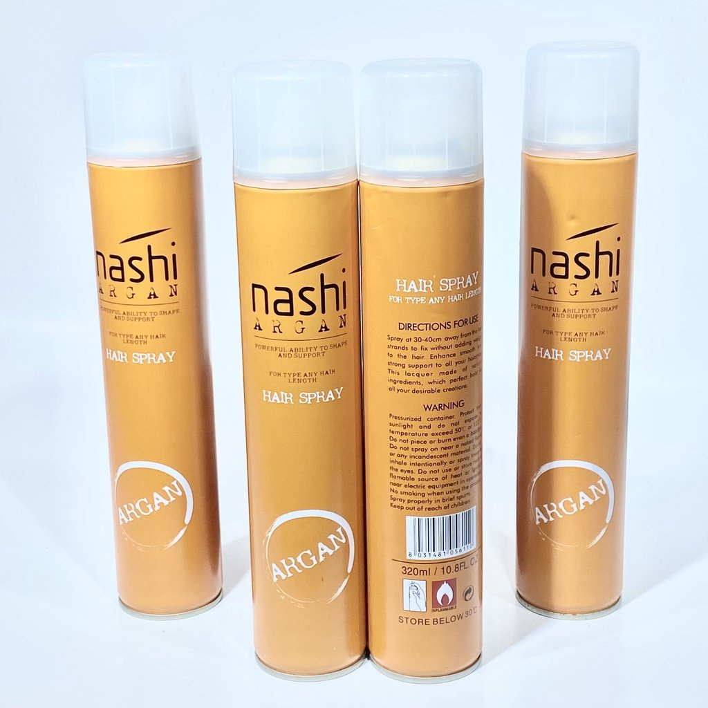 Gôm Xịt Tóc , Keo Xịt Tóc Nashi Argan - 320ml. Tạo Kiểu Và Giữ Nếp Cho Tóc