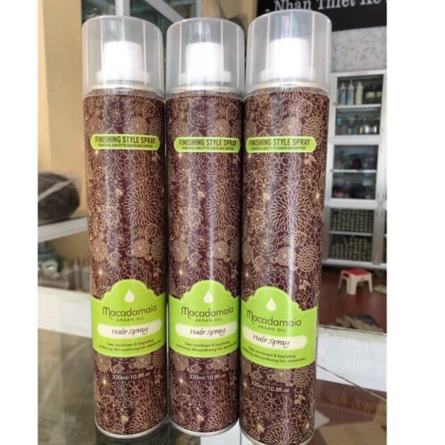 Gôm xịt tóc maccadamia 320ml
