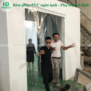 Rèm ngăn lạnh, rèm nhựa pvc điều hòa kt rộng 0.8m, 0.95m x cao từ 2.6m đến cao 3.4m - nhựa 2mm