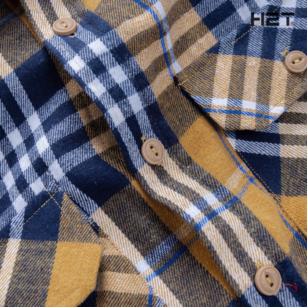 Sơ Mi Flannel Vải Dạ Kẻ Caro 1580