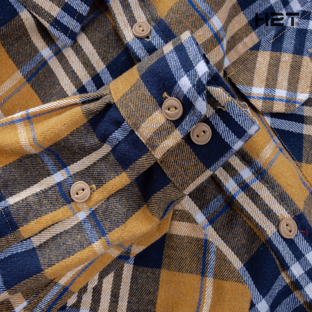 Sơ Mi Flannel Vải Dạ Kẻ Caro 1580