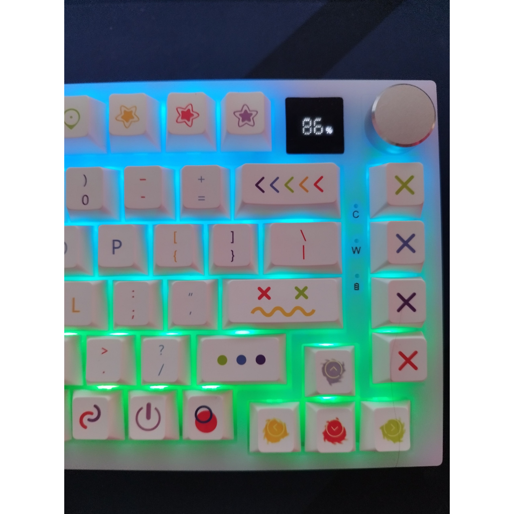 Bộ KIT Bàn Phím Cơ Custom WK75 Pro - Weikav K75 - Gasket / 3 Modes / Led RGB / Màn Hình Hiển Thị % Pin