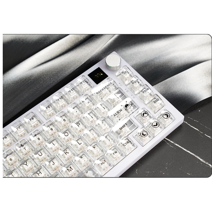 Bộ KIT Bàn Phím Cơ Custom WK75 Pro - Weikav K75 - Gasket / 3 Modes / Led RGB / Màn Hình Hiển Thị % Pin