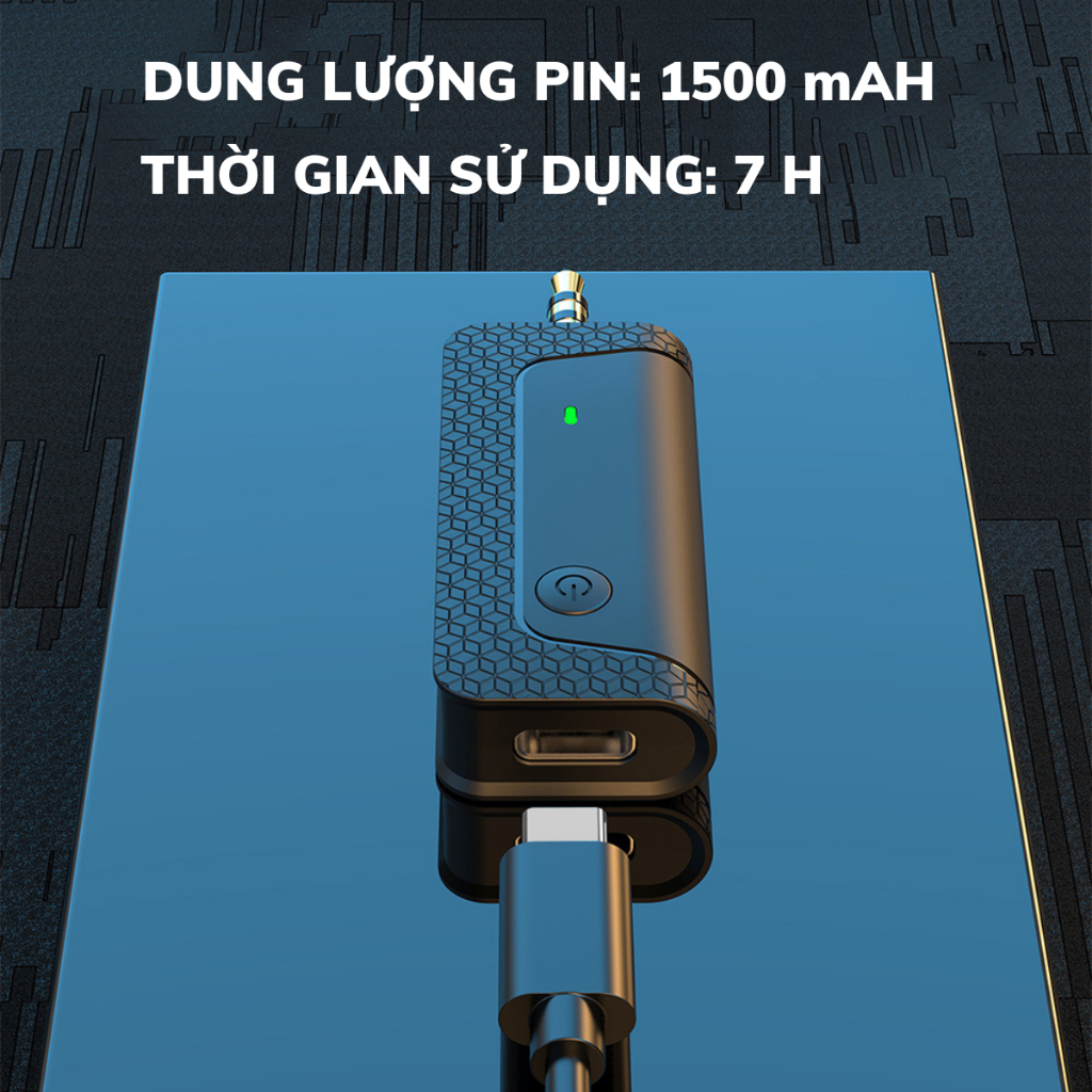 Mic Thu Âm Micro Không Dây Cài Áo Chân 3.5mm Dành Cho Điện Thoại K35Pro