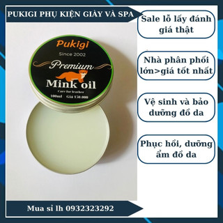 Dầu chồn mink oil 100ml chăm sóc bảo dưỡng đồ da
