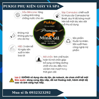 Dầu chồn Mink Oil chống thấm nước, dưỡng đồ da 100ml