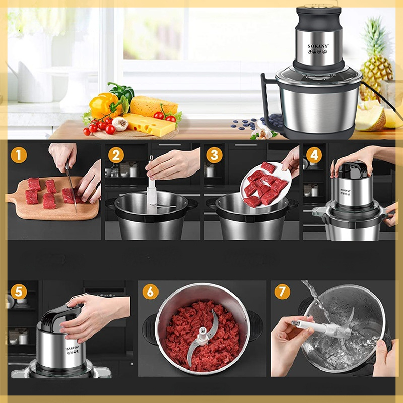 Máy Xay Thịt Gia Dụng 4L 800W SOKANY 7028