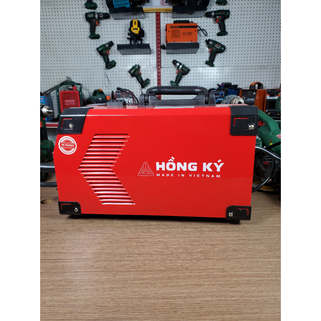 Máy hàn Hồng Ký HKMIG200E Hàn MIG không dùng khí với dây lõi thuốc Hàn liên tục que 2.6mm Bộ cấp dây trần cuộn dây 1-5kg