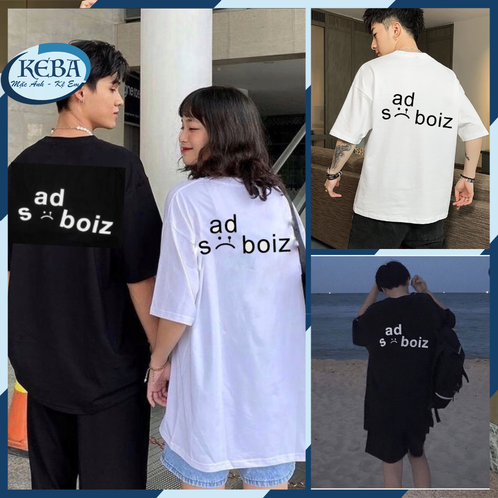 Áo thun tay lỡ unisex SIGNATURE - Áo phông KEBA nam nữ không nhăn, xù lông
