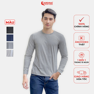 Áo Giữ Nhiệt Nam 𝐂𝐀𝐑𝐃𝐈𝐍𝐀 Cổ Tròn Công Nghệ HEATTECH Giữ Ấm Co Giãn 4 Chiều 2HM