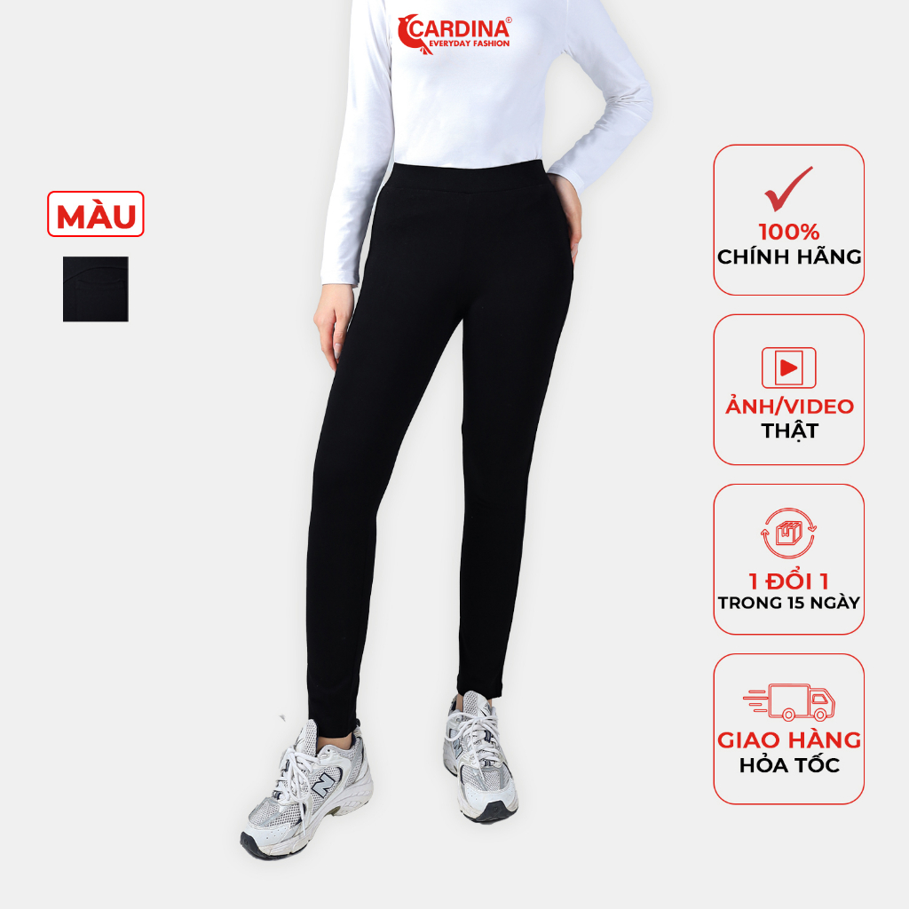 Quần Legging Nữ 𝐂𝐀𝐑𝐃𝐈𝐍𝐀 Chất Viscose Cao Cấp Bản Cạp Chun Co Giãn Thoải Mái Siêu Bền 2Q01 (Không Kèm Áo)