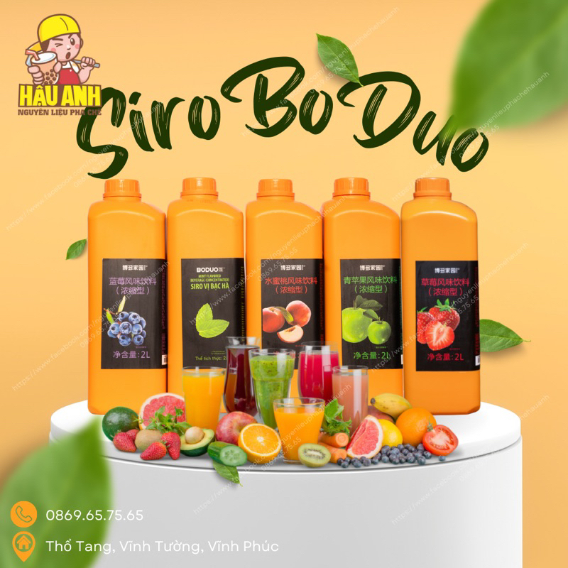 Siro táo xanh Boduo