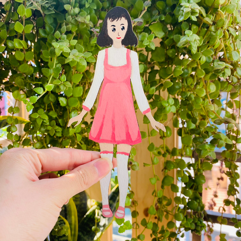 Bộ búp bê gỗ tô màu cho bé - Nhà thiết kế thời trang tương lai