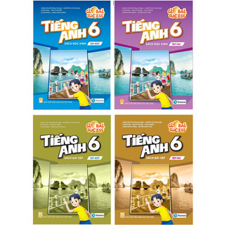 Sách - combo 4 cuốn shs và sbt tiếng anh 6 global success ko cd