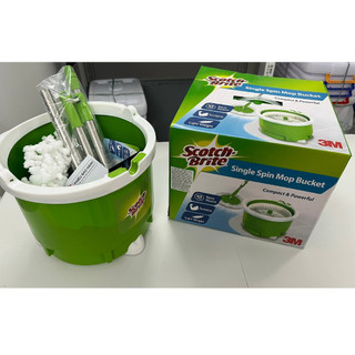 Bộ Lau Nhà 360 độ Scotch Brite 3M | Lồng Vắt - Giặt Kết Hợp, Tiện Lợi, Dễ Sử Dụng, Gọn Nhẹ.