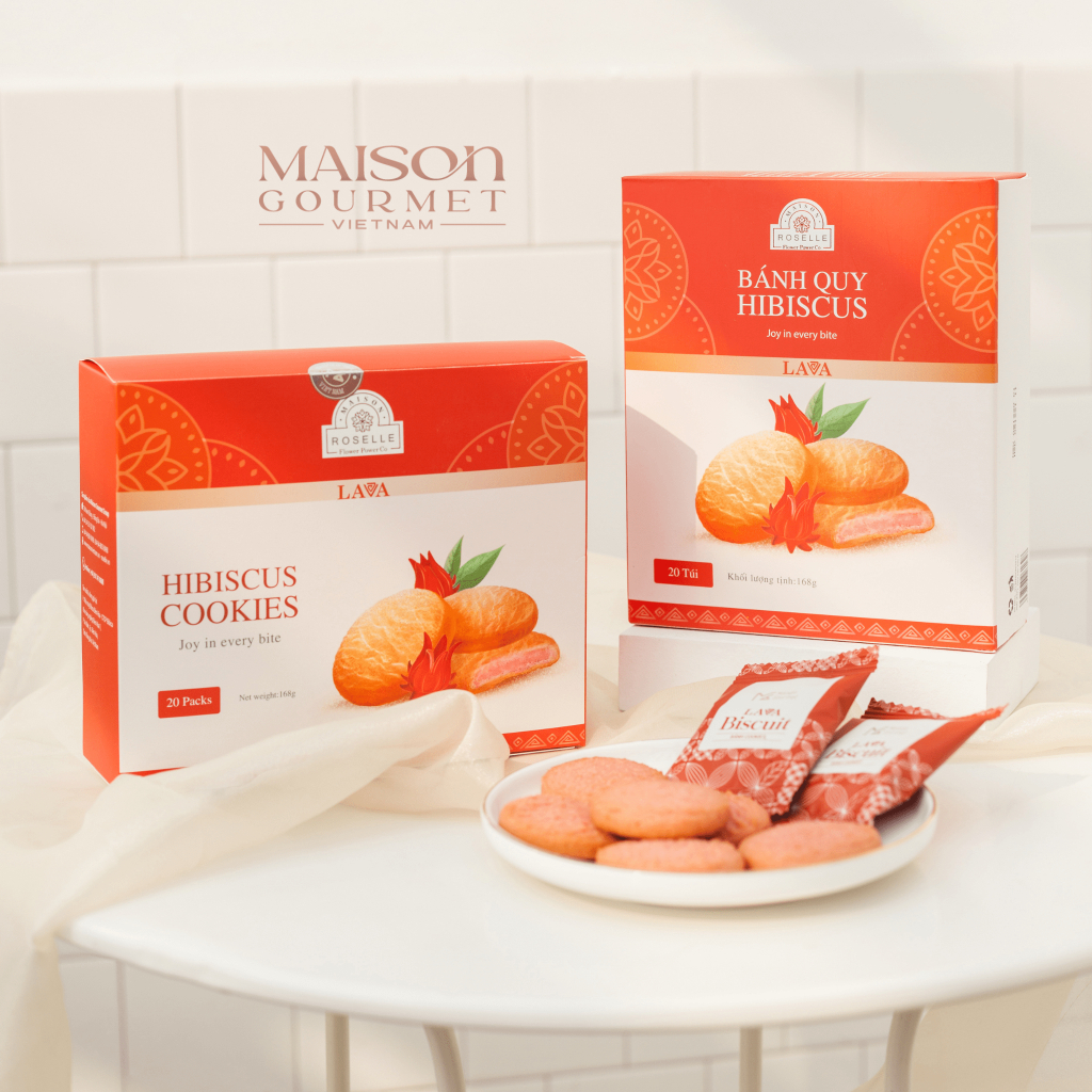 Bánh Quy Hibiscus Maison Gourmet - Chất lượng thơm ngon theo quy trình an toàn thực phẩm