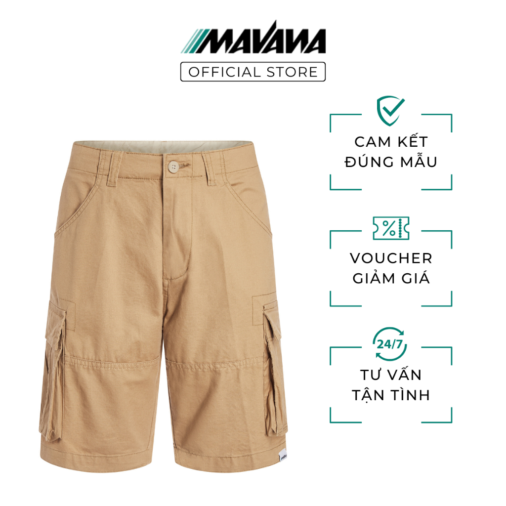 Quần Short Kaki Túi Hộp SKTH7 - Phong Cách Trẻ Trung, Phong Cách, Năng Động - MAVANA