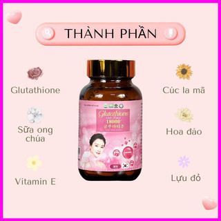 Viên uống trắng da colagen-glutathione 18000mg