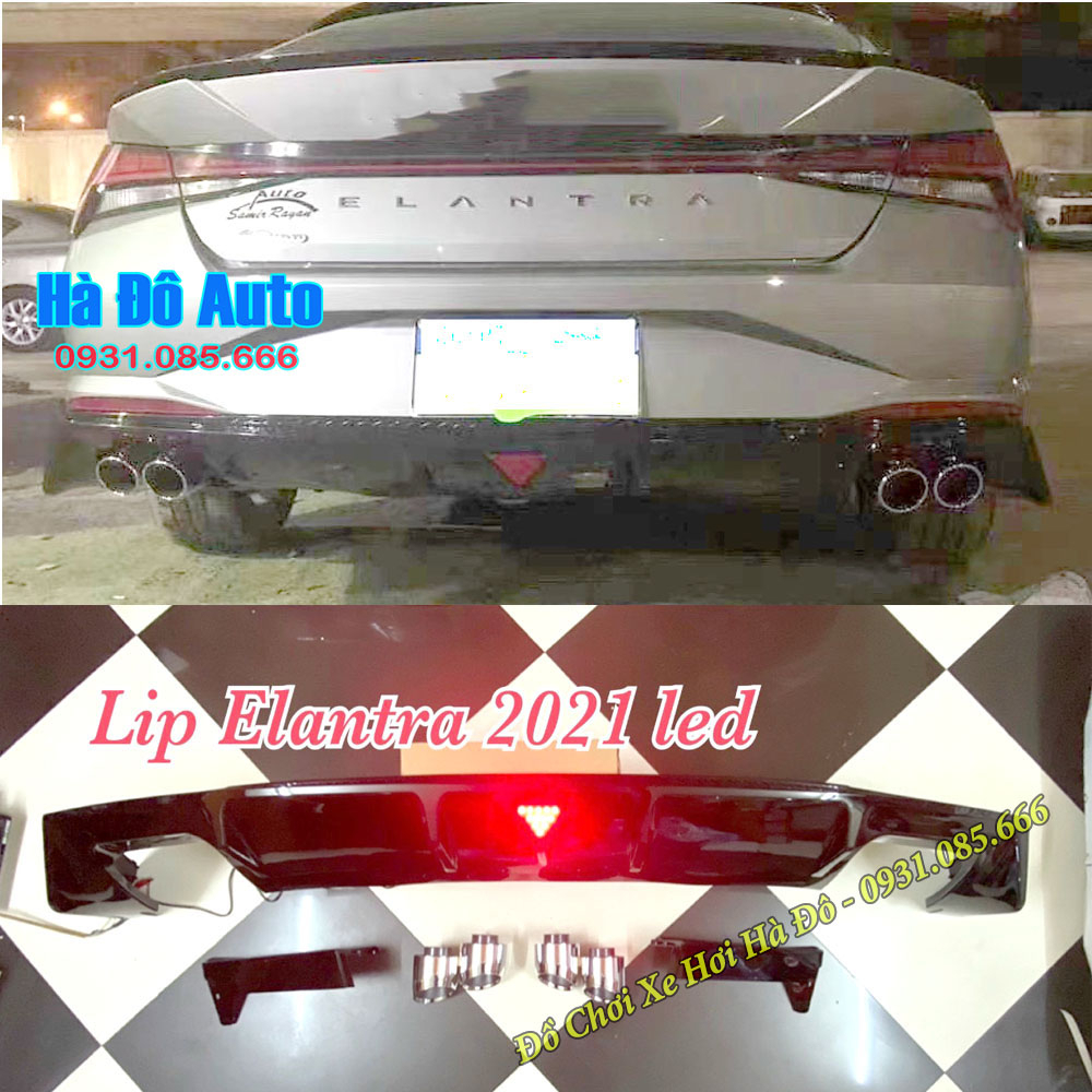 Líp Chia Pô Elantra 2022 2023 Có Led - Độ Líp Pô Hyundai Elantra 2022 2023