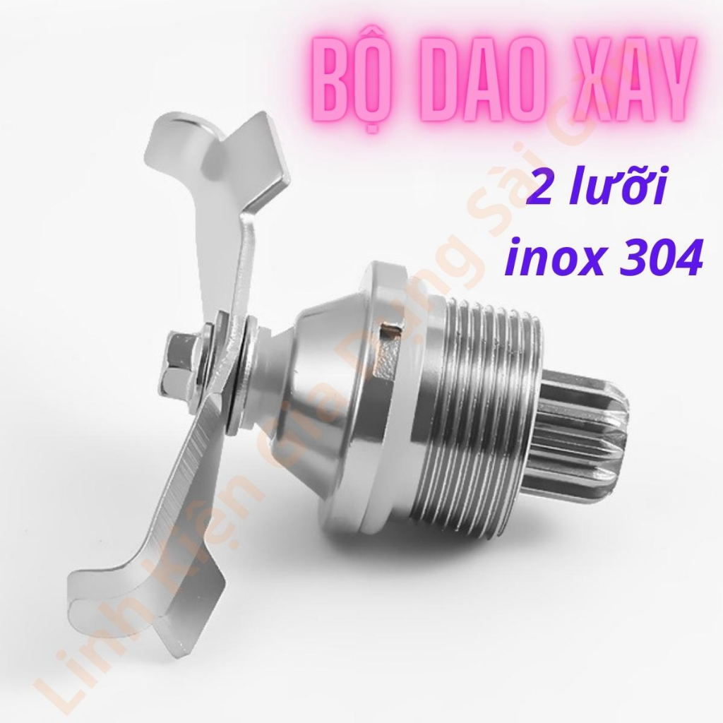 Máy xay sinh tố công nghiệp Promix 819B, linh kiện gồm cối xay, dao inox 2 lưỡi, công tắc, vấu, nhông trục motor