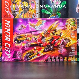 [Ninja] Lắp ráp NINJA CITY 7013 | Kai's Golden Dragon Raider 60012 | 624 chi tiết